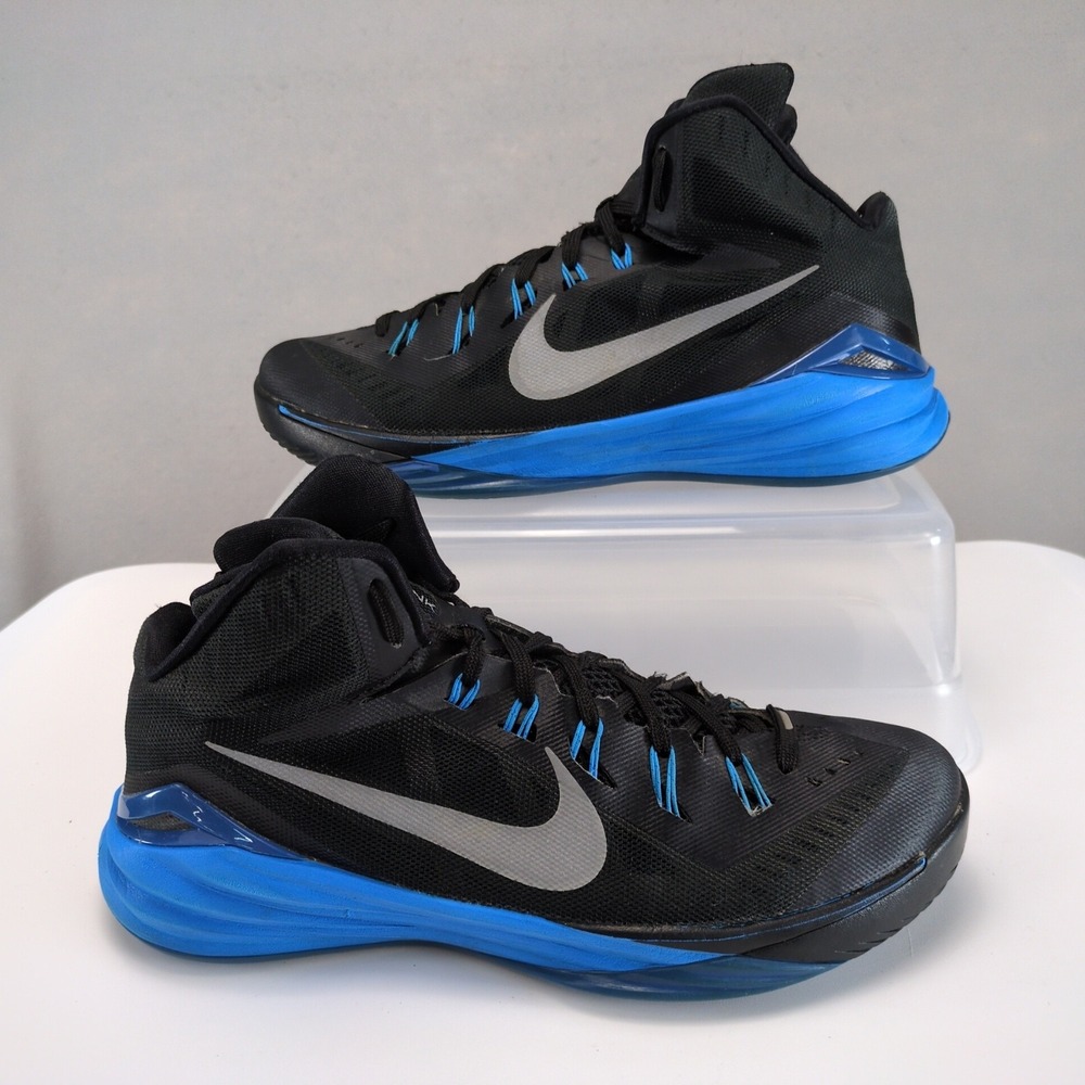 Nike Zoom Hyperdunk Black Blue Basketball Shoes Mens 11 653640-004 Sneakers